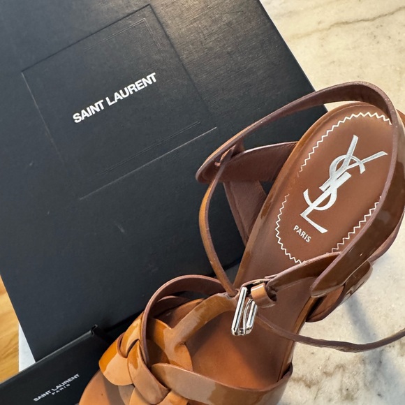 Saint Laurent YSL Women's Patent heels 42 Tribute 105 original box BRAND NEW 👠 - Picture 14 of 16